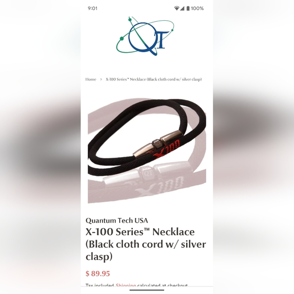 Quantum Tech X-100 Series Magnetic necklace QT relieves pain improves physical - Picture 6 of 7